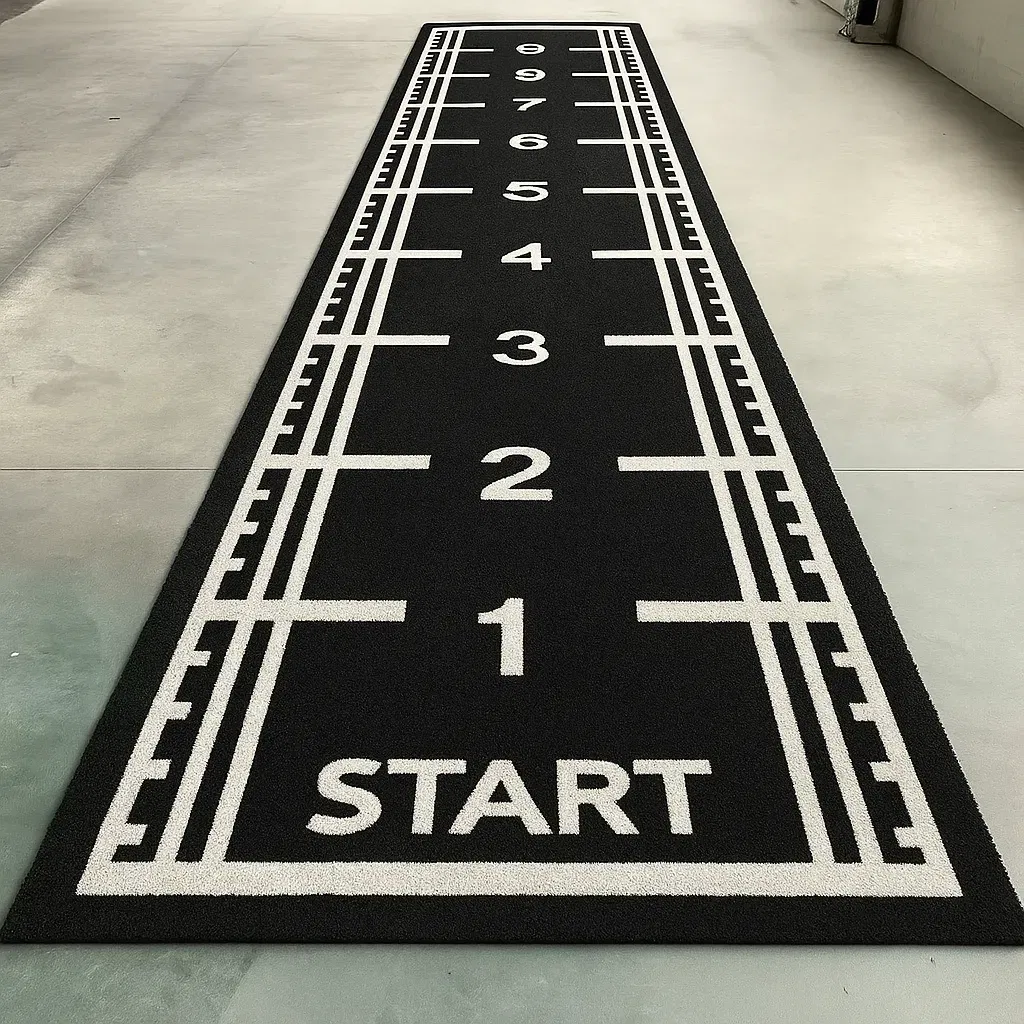 TrimLife Gym Sled CrossFit Training Turf, 10M - Black