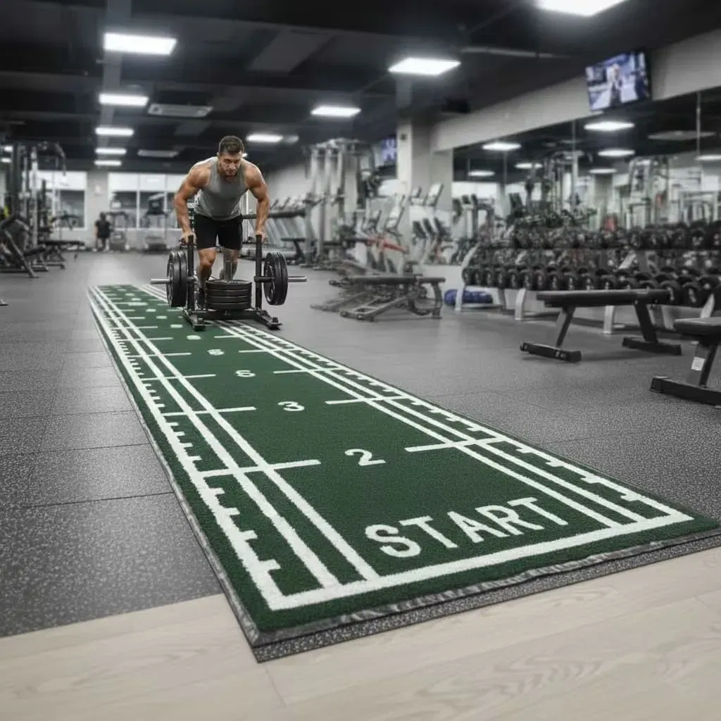 TrimLife Gym Sled CrossFit Training Turf, 10M - Green
