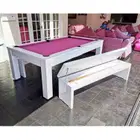 Rais Solid Wood 8ft Slate Bed Luxury Dining Pool Table - D3