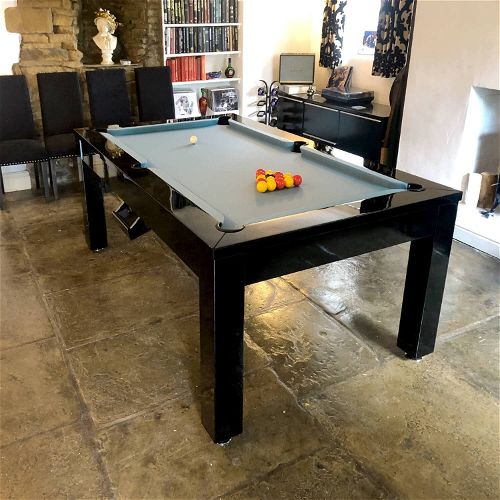 Rais Solid Wood 8ft Slate Bed Luxury Dining Pool Table - D3