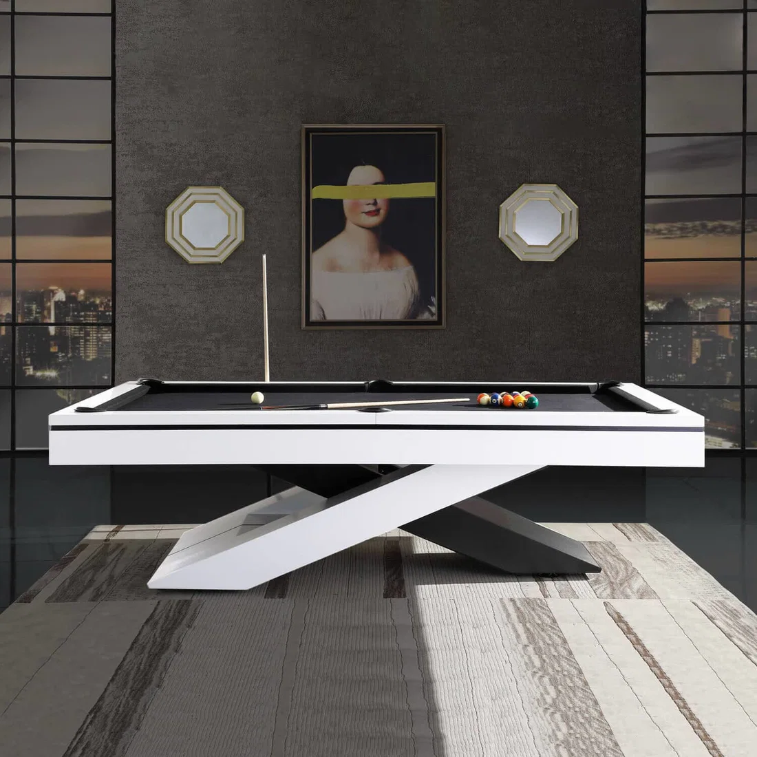 Rais 8ft Luxury Pool Table Model D6 / Drop Pocket