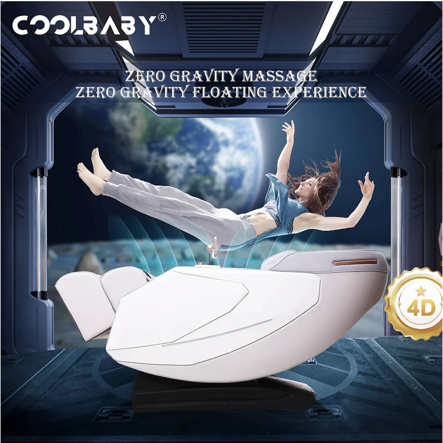 CoolBaby DDAMY-508 Massage Chair With Zero Gravity & SL Track System