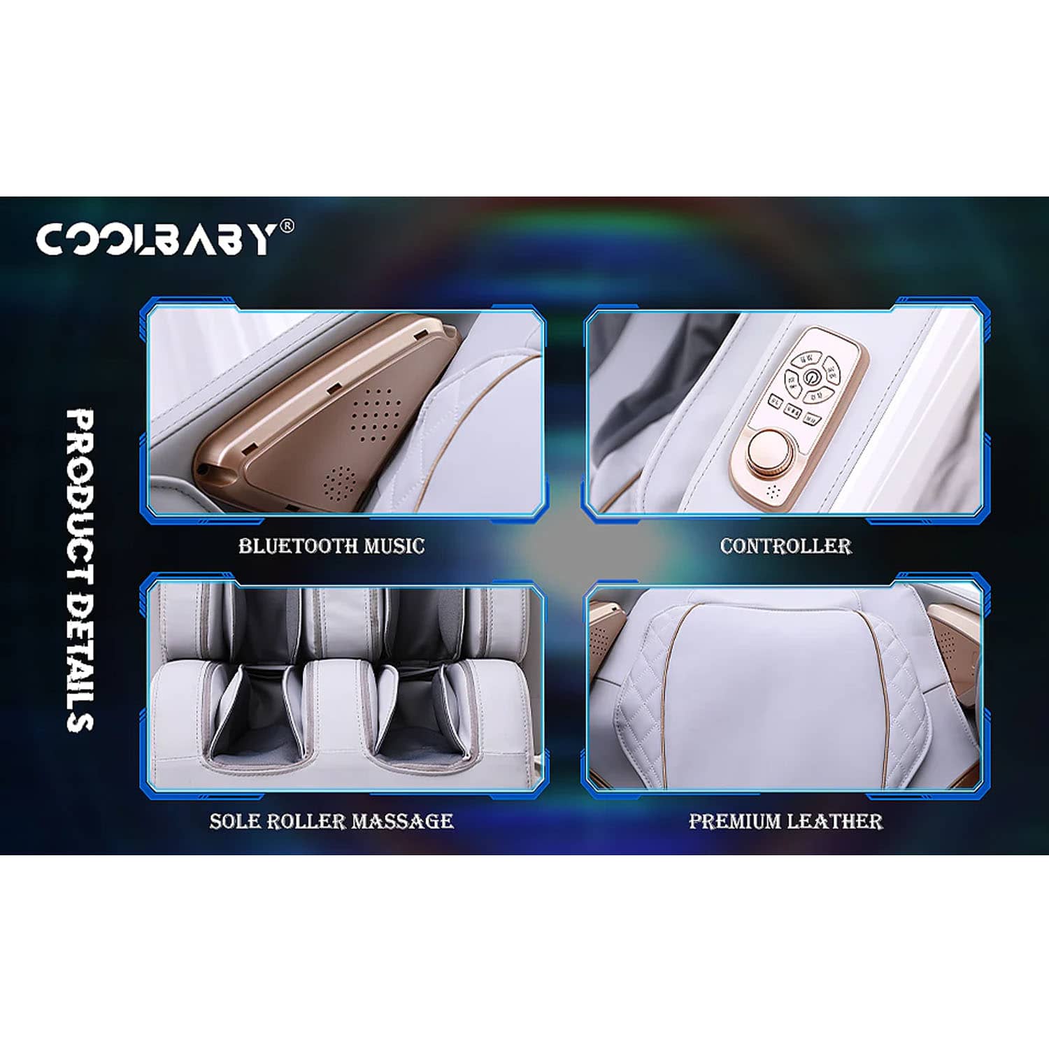 CoolBaby DDAMY-508 Massage Chair With Zero Gravity & SL Track System