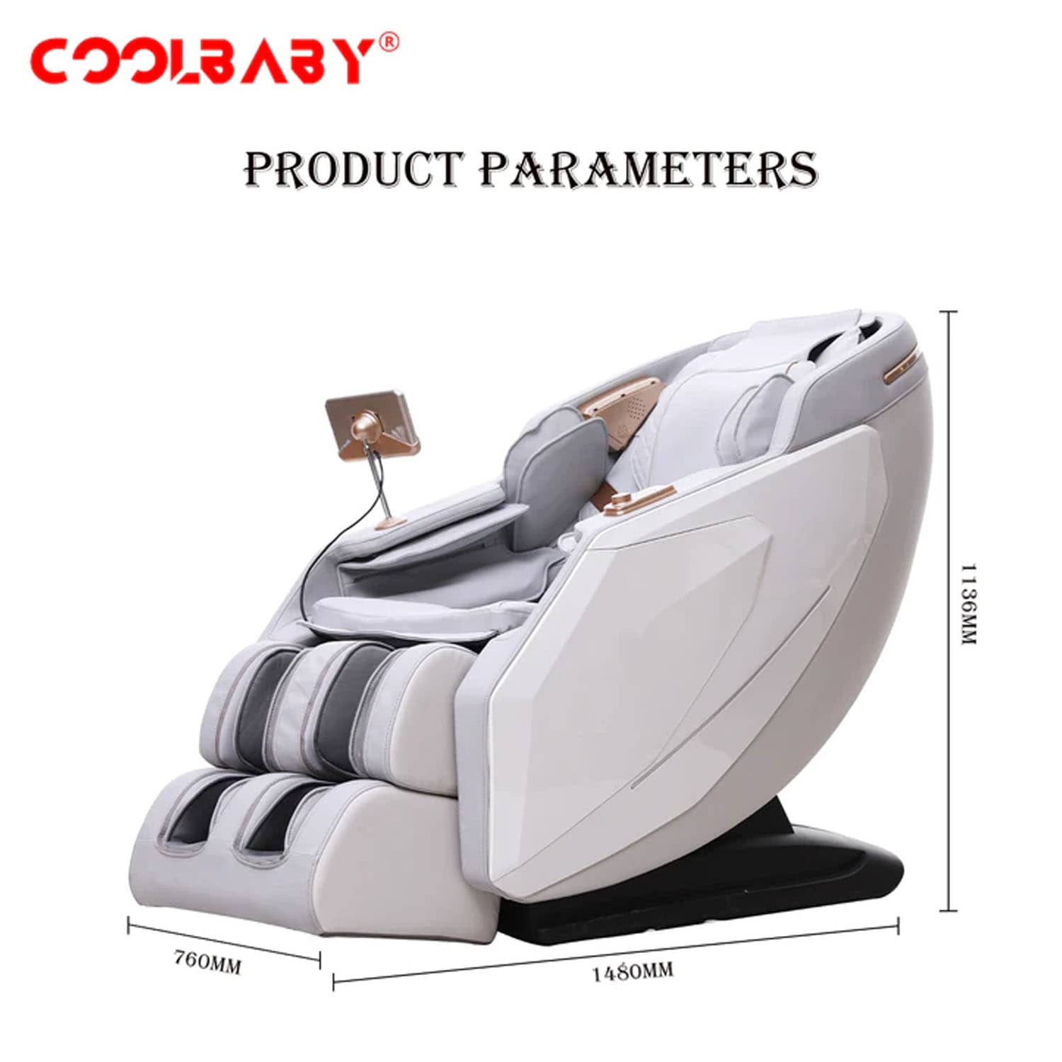 CoolBaby DDAMY-508 Massage Chair With Zero Gravity & SL Track System