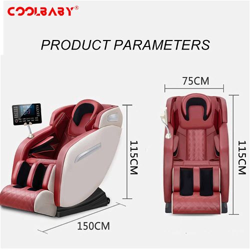 CoolBaby DDAMY650 Full Body Massage chair- zero-gravity linkage capsule with large-screen LCD screen-Black