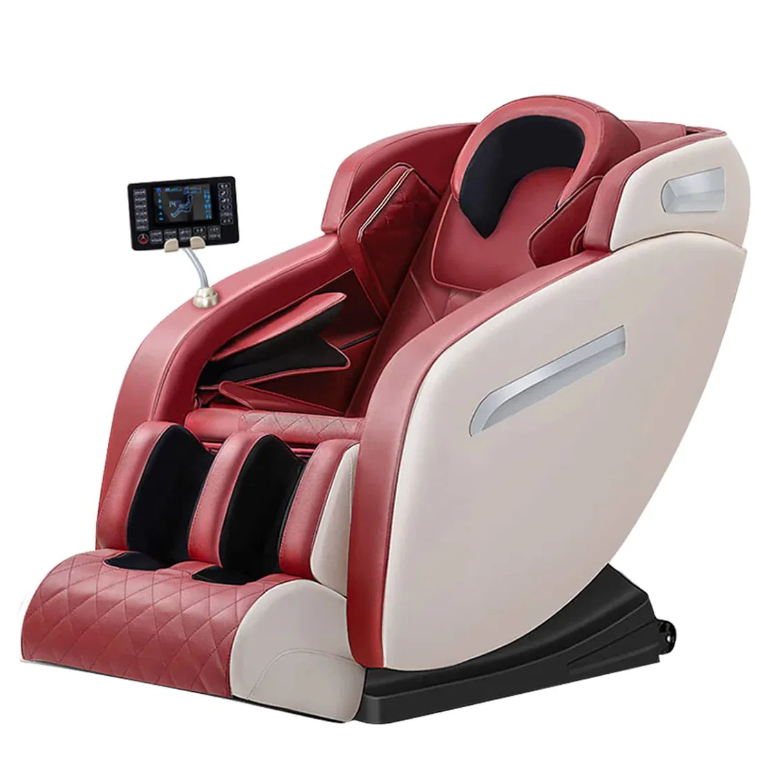 CoolBaby DDAMY650 Full Body Massage chair - zero gravity linkage capsule with large screen LCD screen - Red