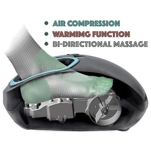 CoolBaby Foot Massager Machine with Heat Electric Deep Kneading Massage
