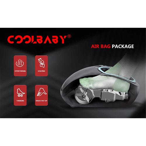CoolBaby Foot Massager Machine with Heat Electric Deep Kneading Massage
