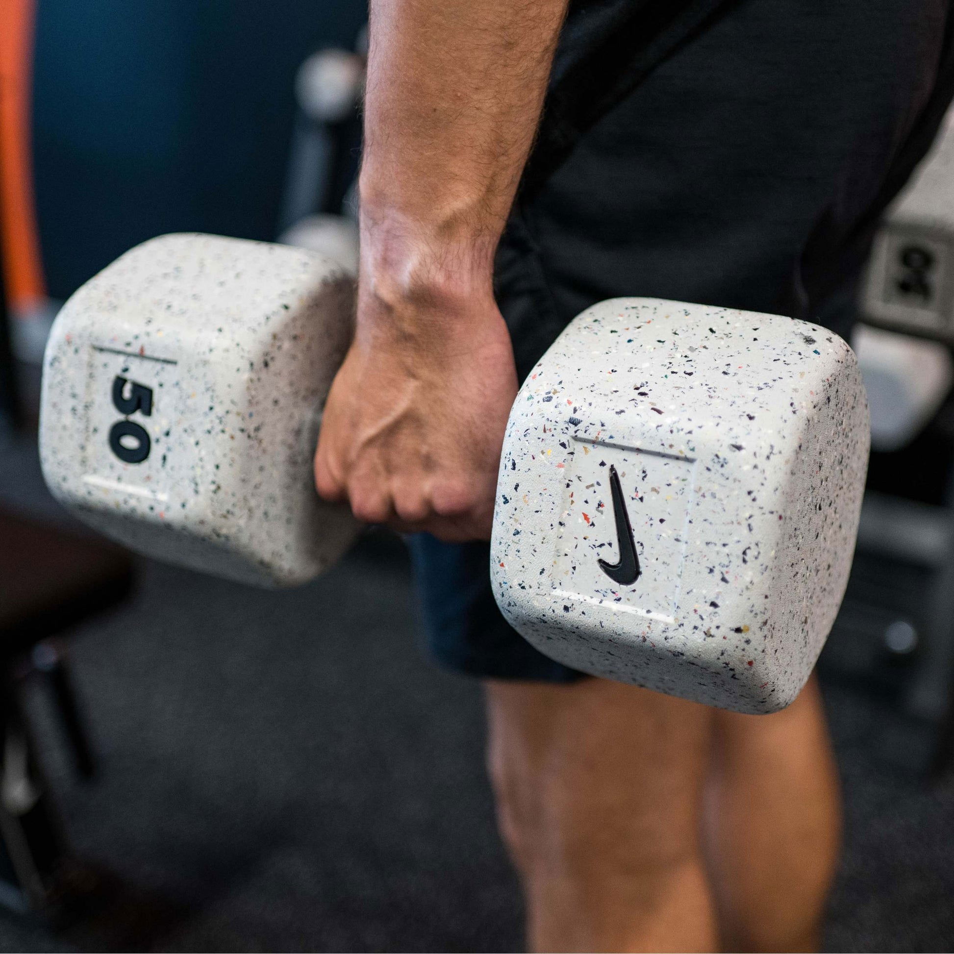 Nike Strength Heavy - Duty Grind Hex Dumbbell - Wolf Grey - Single - 30 Kg