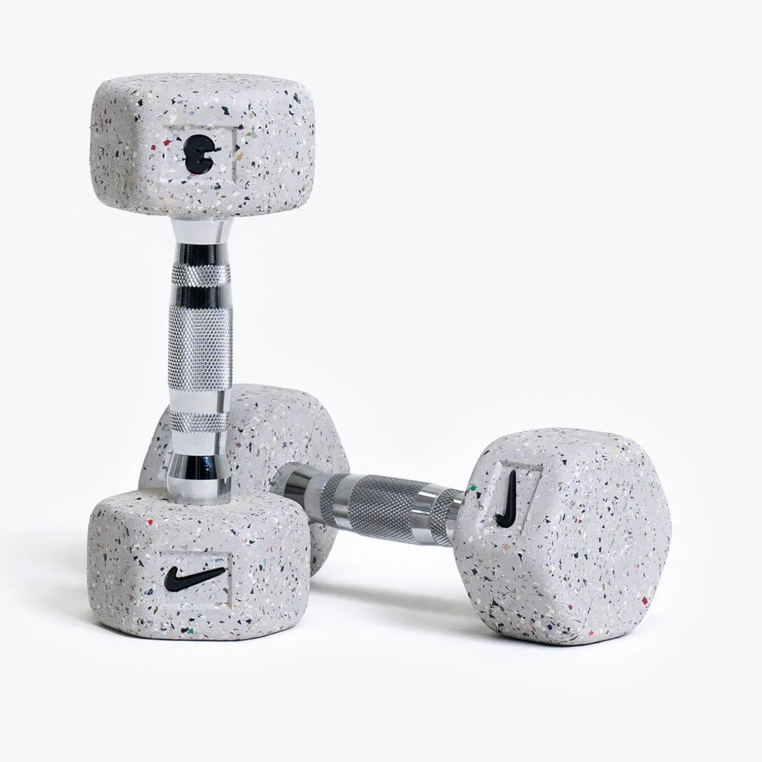 Nike Strength Heavy - Duty Grind Hex Dumbbell - Wolf Grey - Single - 3 Kg