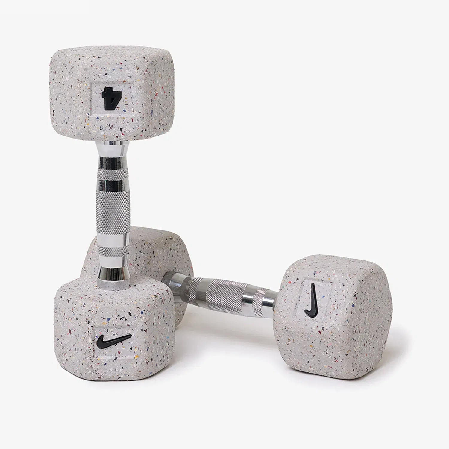 Nike Strength Heavy - Duty Grind Hex Dumbbell - Wolf Grey - Single - 4 Kg