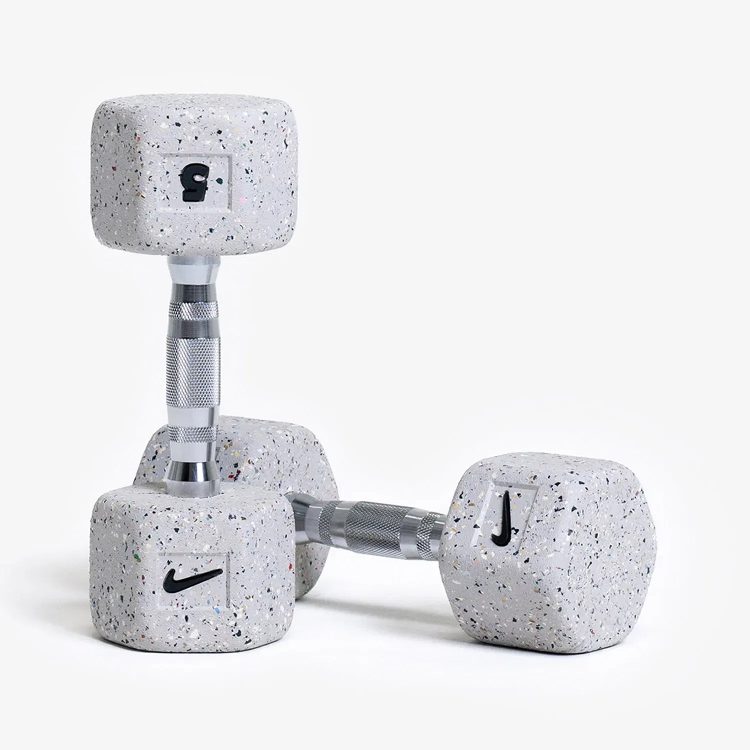 Nike Strength Heavy - Duty Grind Hex Dumbbell - Wolf Grey - Single - 1 Kg