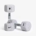 Nike Strength Heavy - Duty Grind Hex Dumbbell - Wolf Grey - Single - 9 Kg