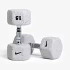 Nike Strength Heavy - Duty Grind Hex Dumbbell - Wolf Grey - Single - 15 Kg