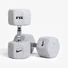 Nike Strength Heavy - Duty Grind Hex Dumbbell - Wolf Grey - Single - 22.5 Kg