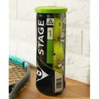 Dunlop Tennis Ball, Stage 1, Green (Black), 3 Balls