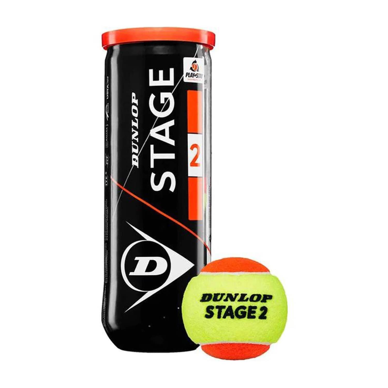 Dunlop Tennis Ball - Stage 2, Orange, 3Pcs