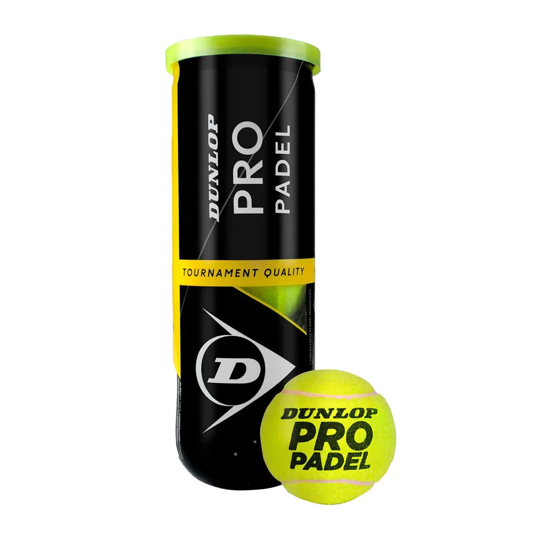 Dunlop Pro Padel Balls Tube (3 Balls)