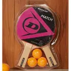 Dunlop Match 2 Table Tennis Racket Player Set