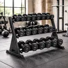 Nike Strength Premium Urethane Pro Dumbbell Set 2-20 kg With 3-Tier Rack |Bundle