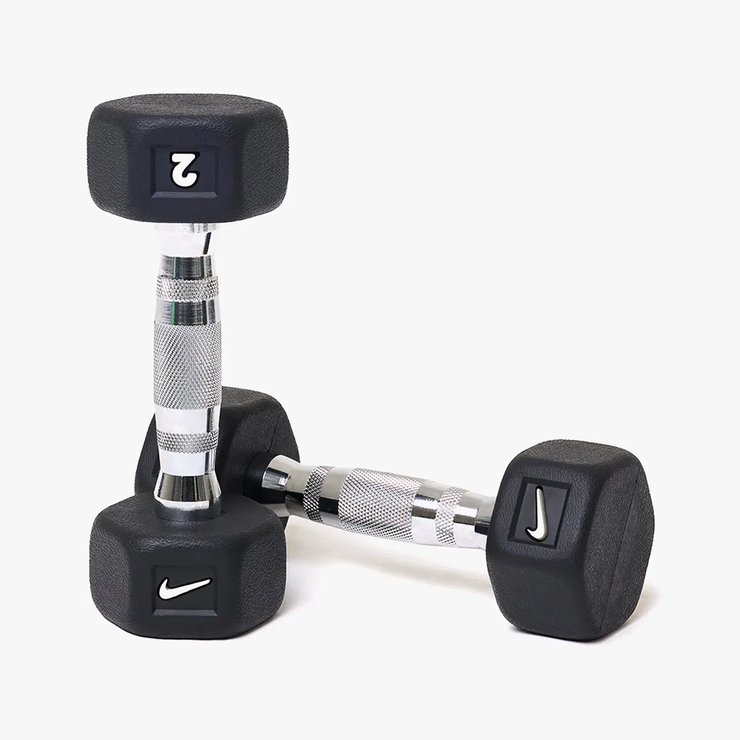Nike Strength Premium Rubber - Coated Hex Dumbbell - Single - 2 Kg