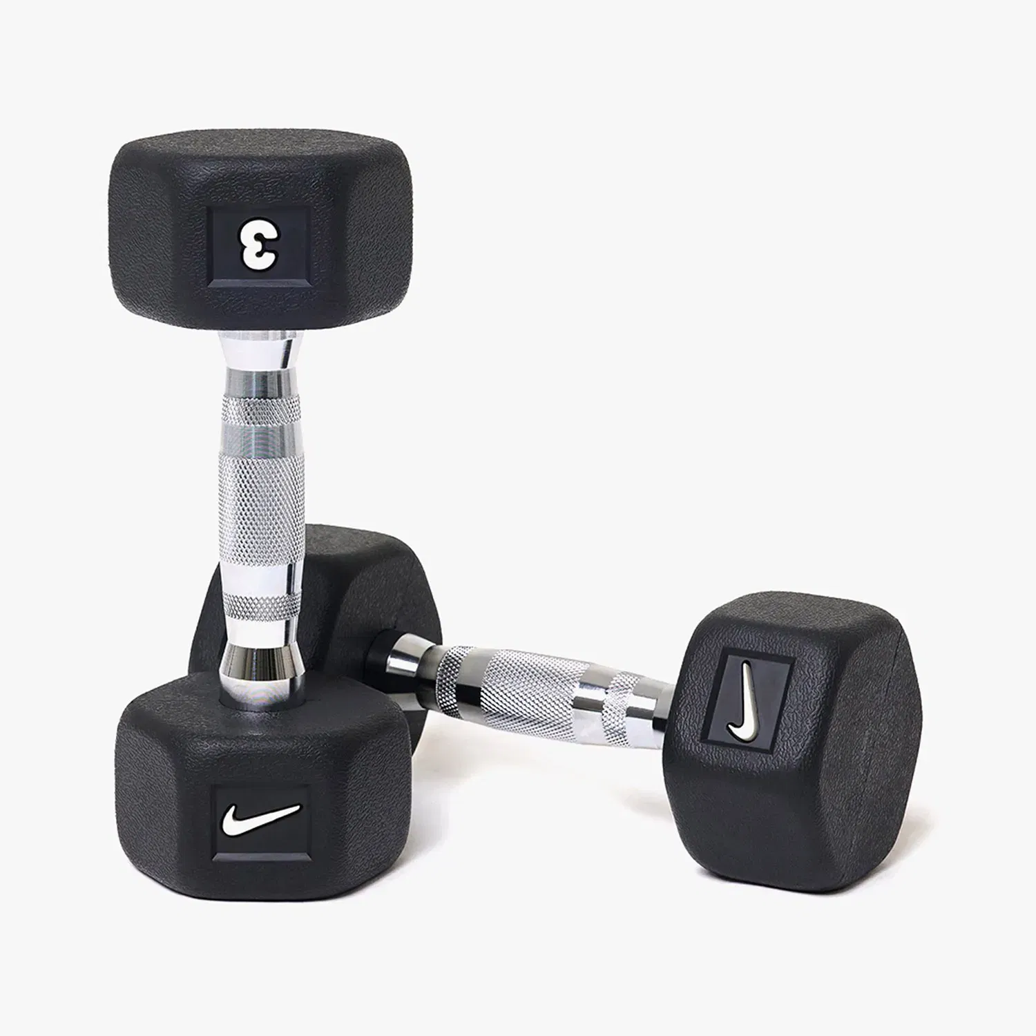 Nike Strength Premium Rubber - Coated Hex Dumbbell - Single - 3 Kg