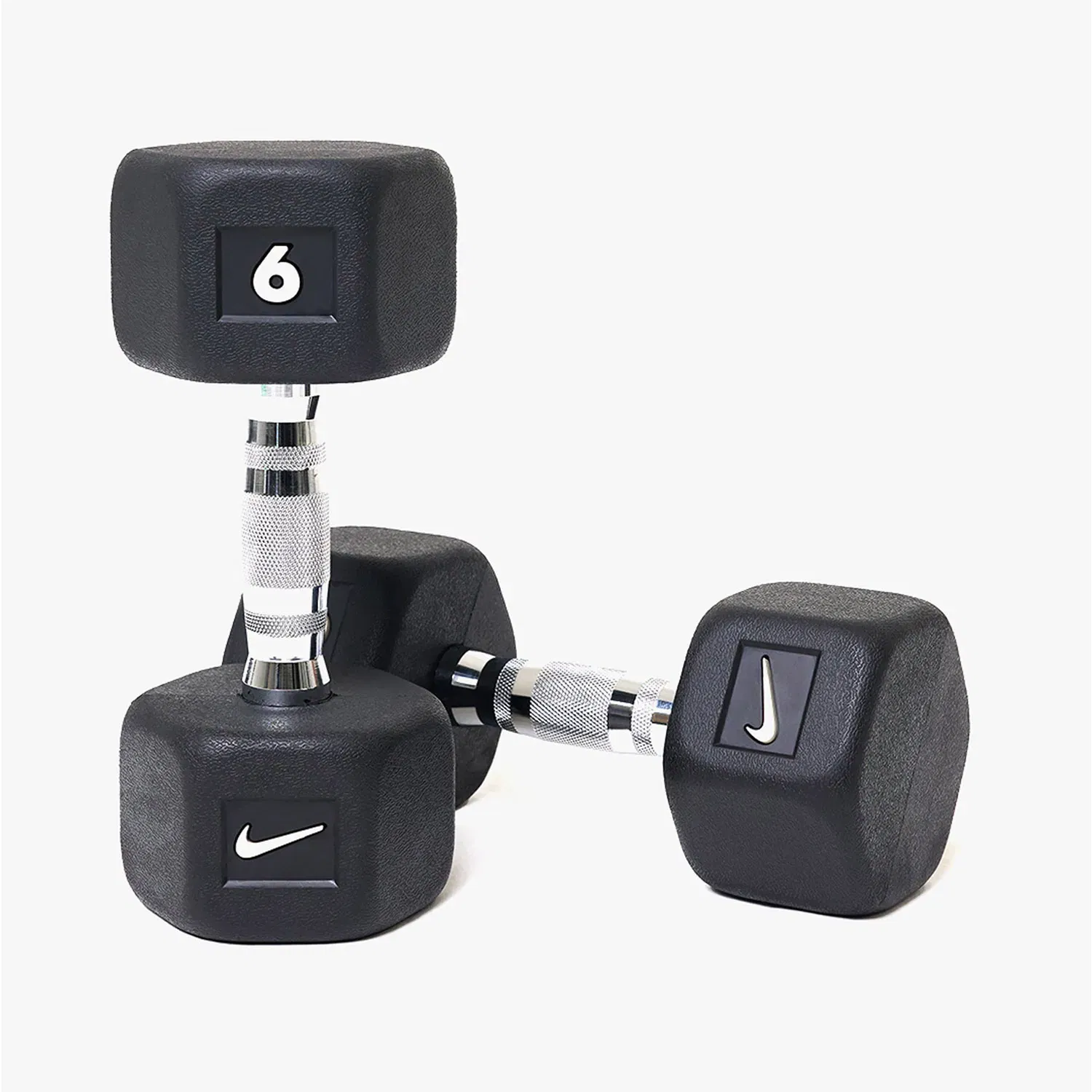 Nike Strength Premium Rubber - Coated Hex Dumbbell - Single - 6 Kg