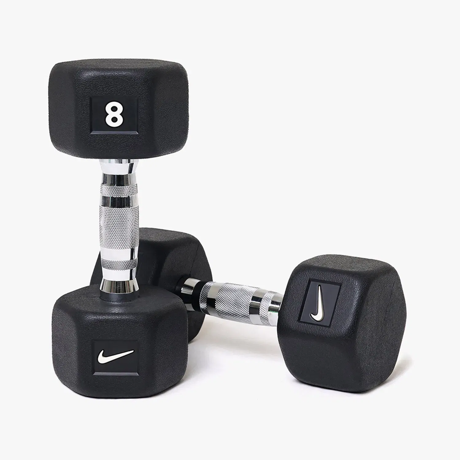 Nike Strength Premium Rubber - Coated Hex Dumbbell - Single - 8 Kg