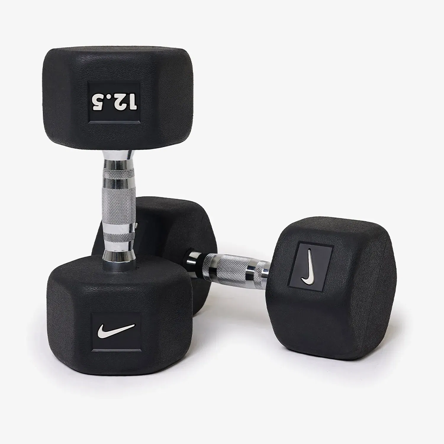 Nike Strength Premium Rubber - Coated Hex Dumbbell - Single - 12.5 Kg