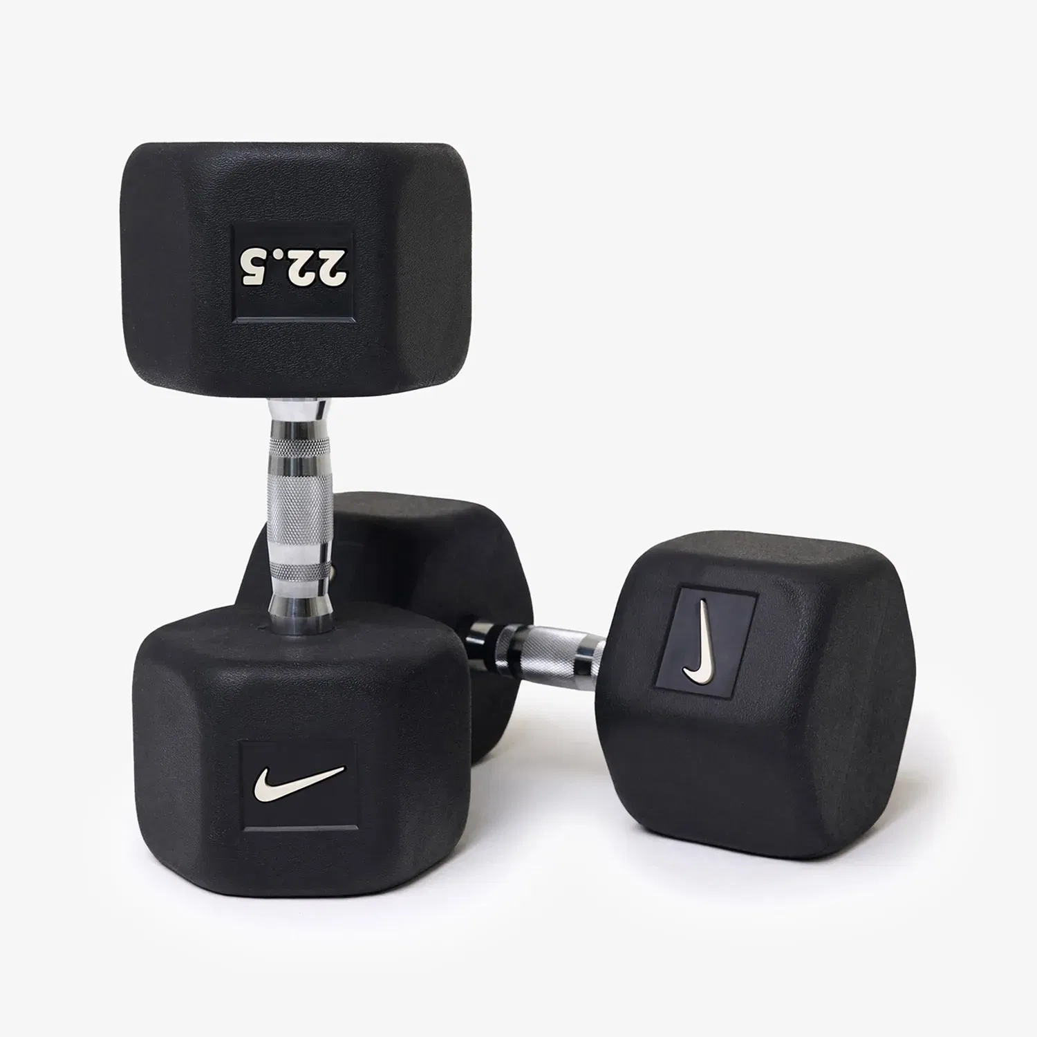 Nike Strength Premium Rubber - Coated Hex Dumbbell - Single - 22.5 Kg