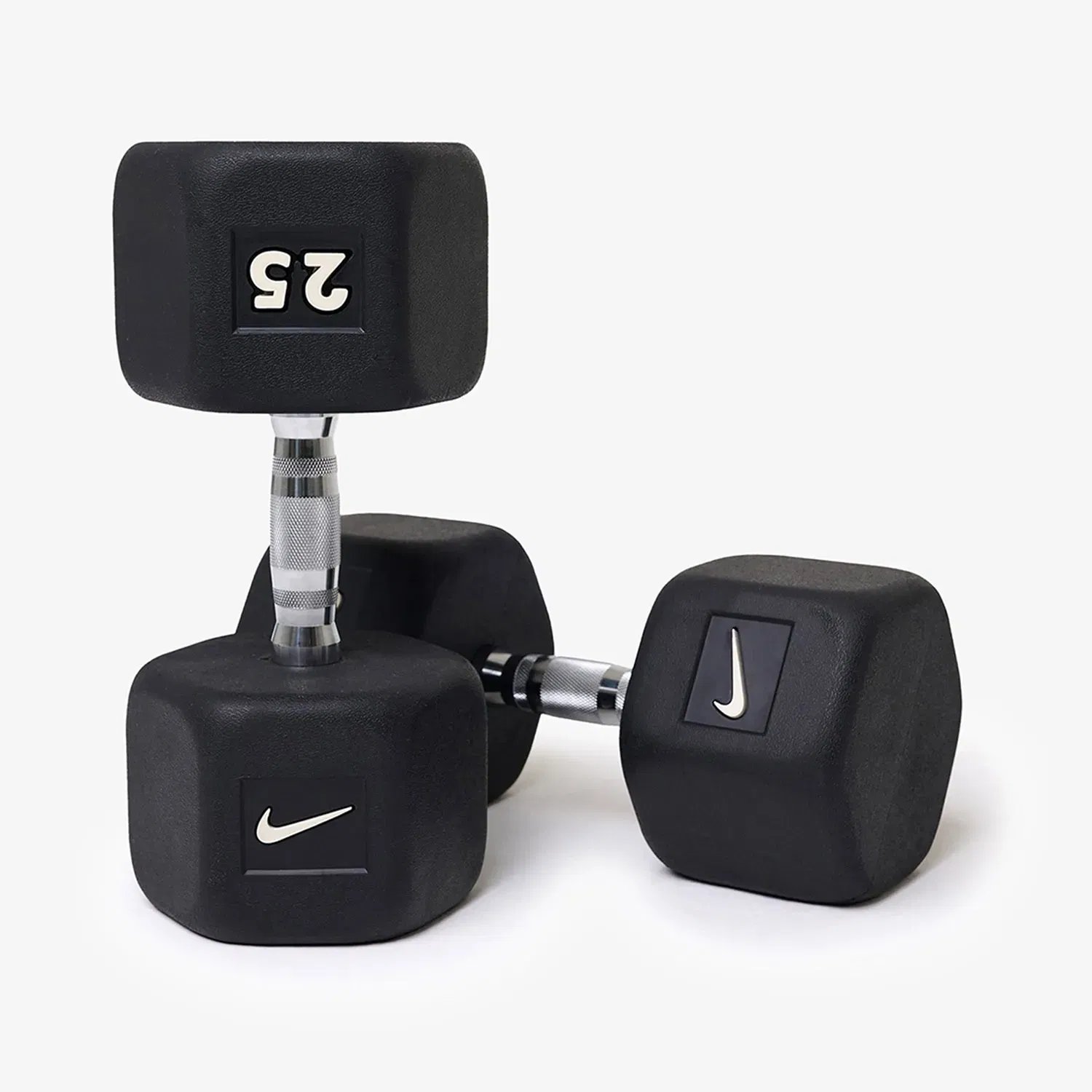 Nike Strength Premium Rubber - Coated Hex Dumbbell - Single - 25 Kg