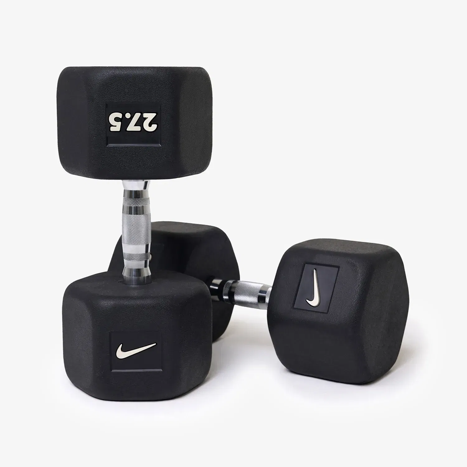 Nike Strength Premium Rubber - Coated Hex Dumbbell - Single - 27.5 Kg