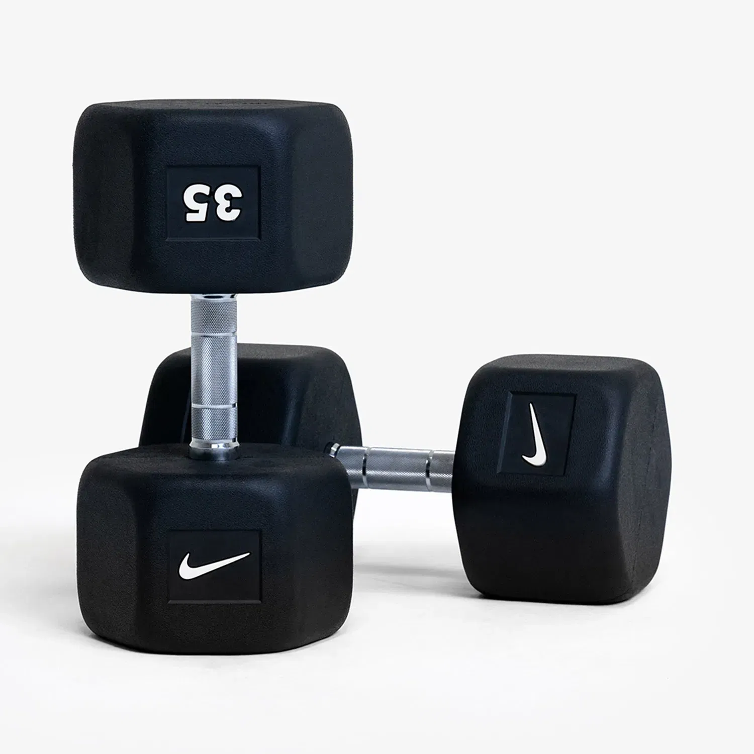 Nike Strength Premium Rubber - Coated Hex Dumbbell - Single - 35 Kg