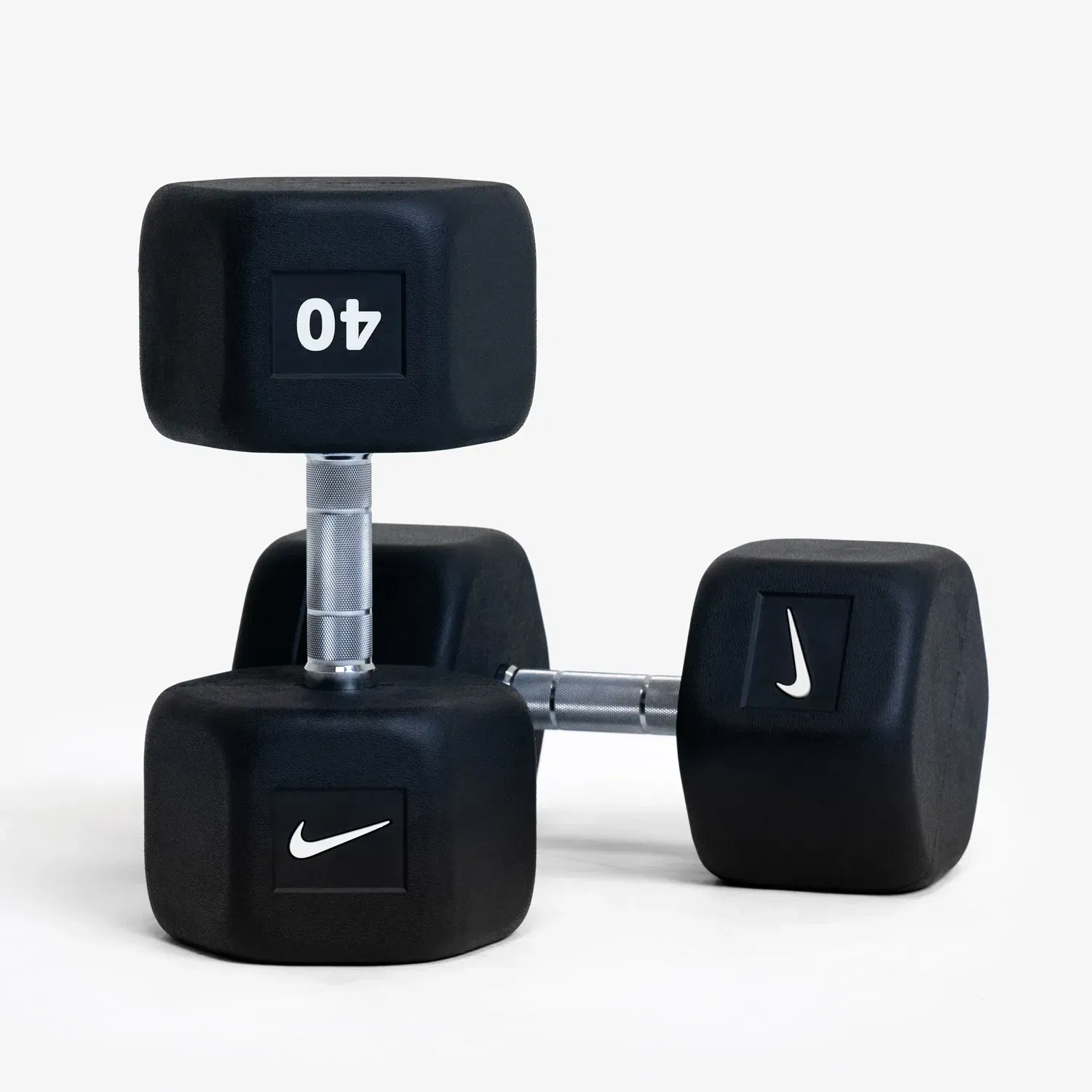 Nike Strength Premium Rubber - Coated Hex Dumbbell - Single - 40 Kg