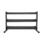 Force USA Rubber Hex Dumbbell Rack - 3 Tier