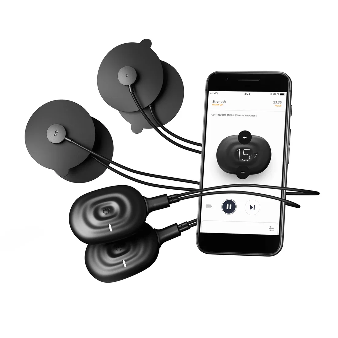 PowerDot 2.0 Duo Smart Electric Muscle Stimulator - Black