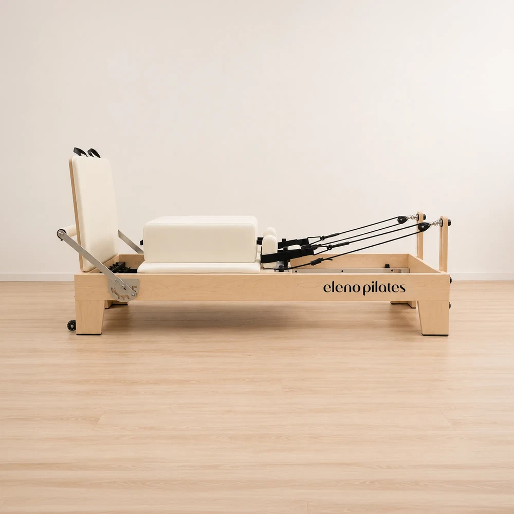 Side profile of Eleno M4 Pro Pilates reformer