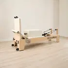 Eleno Pilates M4 Pro Maple Wood Reformer Bundle - Beige