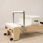 Eleno Pilates M4 Pro Maple Wood Reformer Bundle - Beige