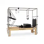 Eleno Pilates E100 Maple Finish 3 in 1 Pilates Reformer with Full Cadillac