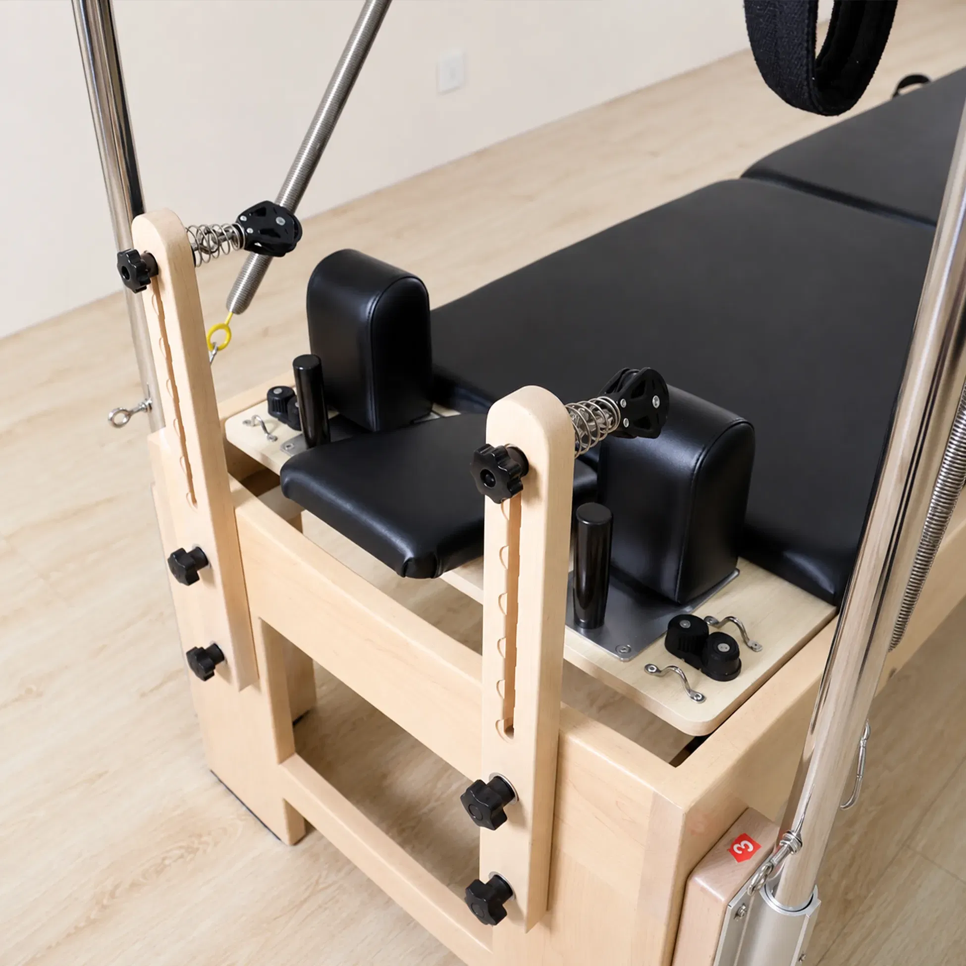 Eleno Pilates E100 Maple Finish 3 in 1 Pilates Reformer with Full Cadillac