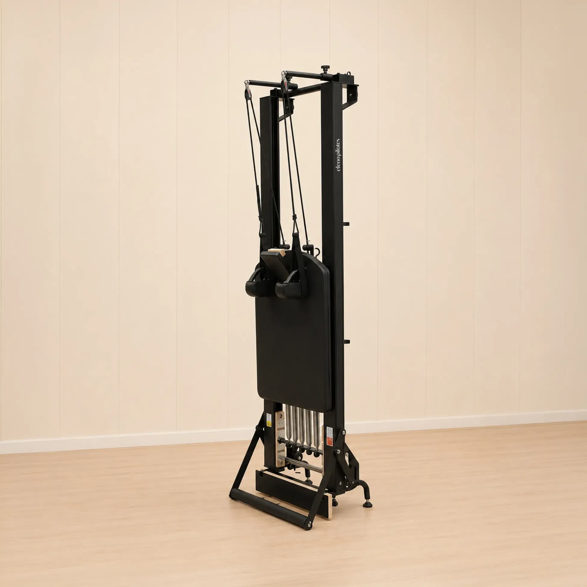 Eleno Pilates E2 Max Aluminum Alloy Pilates Reformer Bundle (Black)