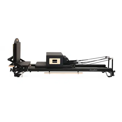 Eleno Pilates E2 Max Aluminum Alloy Pilates Reformer Bundle (Black)