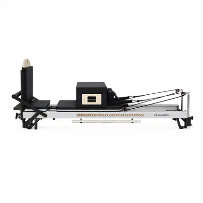 Eleno Pilates E2 Max Aluminum Alloy Pilates Reformer Bundle (Silver Frame)