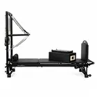 Eleno Pilates E8 Max Plus Aluminum Alloy Pilates Reformer With Half Tower Bundle (Black) - Black
