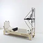 Eleno Pilates M2 Oak Wood Half Tower Reformer Bundle - Beige
