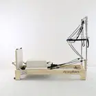 Eleno Pilates M2 Oak Wood Half Tower Reformer Bundle - Beige
