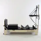 Eleno Pilates M2 Oak Wood Half Tower Reformer Bundle - Black