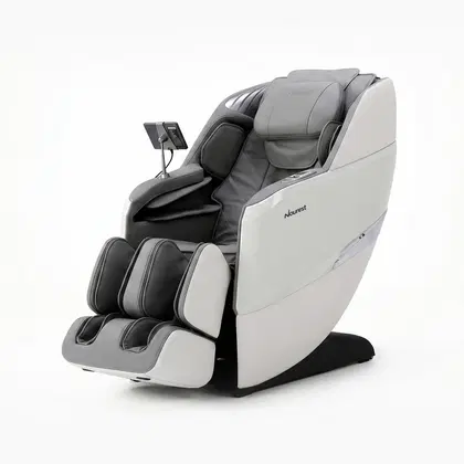 Nourest Eva Full Body SL-Track 3D Massage Chair - Light Grey