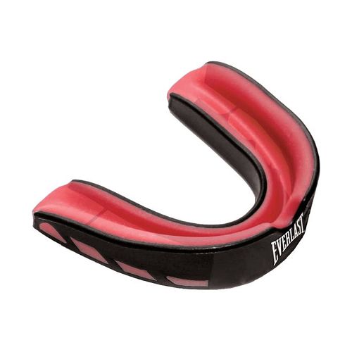 Everlast Evershield Single Mouth Guard-Black/Red